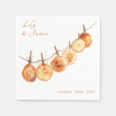 Rustieke Boho Autumn Dried Sinaasappel Garland bru Servet (Voorkant)