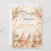Rustieke Boho Baby Shower Kaart (Voorkant)