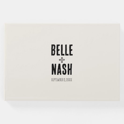 Rustieke Boho Barn bruiloft Gastenboek (Voorkant)