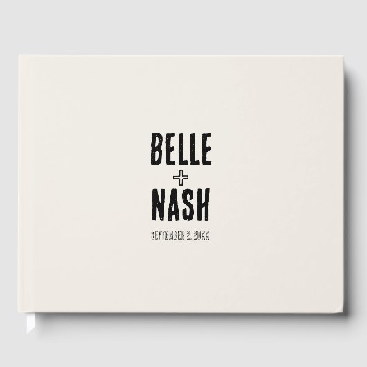 Rustieke Boho Barn bruiloft Gastenboek (Voorkant)