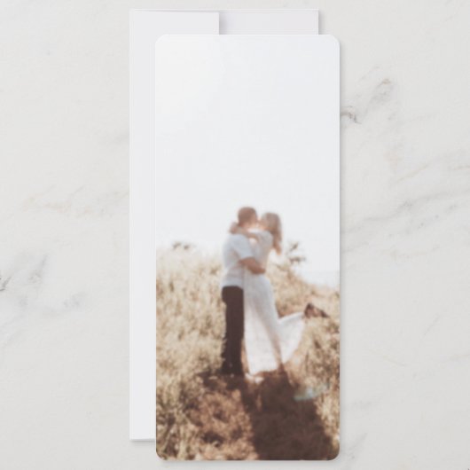 Rustieke Boho Barn bruiloft programma met foto (Achterkant)