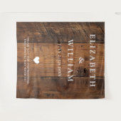 Rustieke Boho Barn Wood Photo Booth Achtergrond Wandkleed (Voorkant (horizontaal))