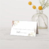 Rustieke Boho Beach Botanische bruiloft Plaatskaartje (Voorkant)