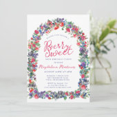 Rustieke Boho Berry Arch Zomer 30e verjaardag Kaart (Staand voorkant)