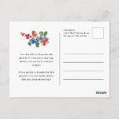 Rustieke Boho Berry Sweet Zomer 40e uitnodiging (Achterkant)