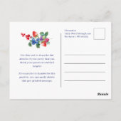 Rustieke Boho Berry Sweet Zomer 50e uitnodiging (Achterkant)