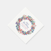 Rustieke Boho Berry Zomer 21e Verjaardag Servet (Hoek)