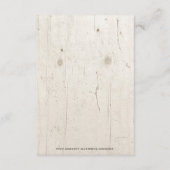 Rustieke Boho Bloem Hoorns Houten Bruiloft  Informatiekaartje (Achterkant)