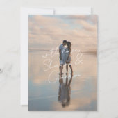 Rustieke Boho Bloem Tuin Bruiloft Save The Date (Achterkant)