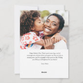 Rustieke boho bloemen happy moederdag fotokaart feestdagenkaart (Achterkant)