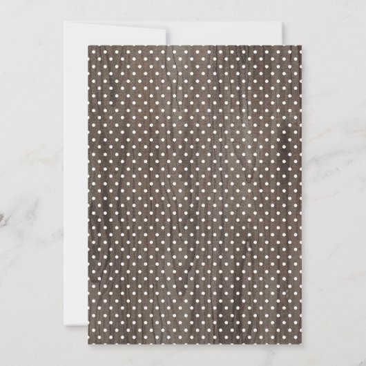 Rustieke Boho Bloemen Huwelijksuitnodiging Shabby  Kaart (Achterkant)