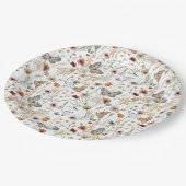 Rustieke Boho Bloemen Papieren Bord (Gekanteld)