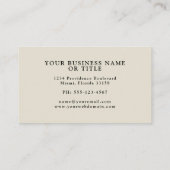 Rustieke Boho Bloemen Waterverf Wildbloemen Visitekaartje (Achterkant)