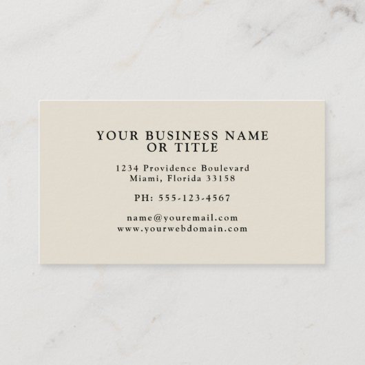 Rustieke Boho Bloemen Waterverf Wildbloemen Visitekaartje (Achterkant)