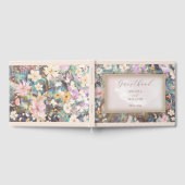  rustieke boho bloemenbruiloft gastenboek (Volledig)