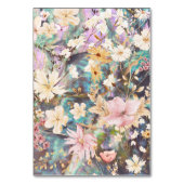  rustieke boho bloemenbruiloft kaart (Achterkant)