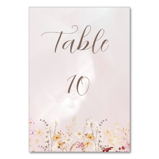  rustieke boho bloemenbruiloft kaart (Voorkant)