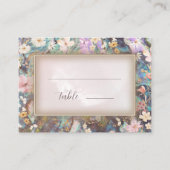 rustieke boho bloemenbruiloft plaatskaartje (Voorkant)