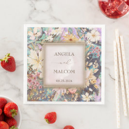  rustieke boho bloemenbruiloft servet