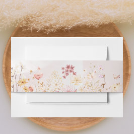  rustieke boho bloemenbruiloft uitnodigingen wikkel