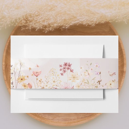  rustieke boho bloemenbruiloft uitnodigingen wikkel