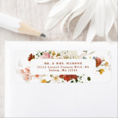 Rustieke Boho Bloemetuin Retouradres Etiket (Insitu)
