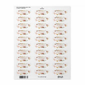 Rustieke Boho Bloemetuin Retouradres Etiket (Full Sheet)