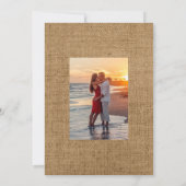 Rustieke Boho Bloemige Boheemse Trouwfoto Save The Date (Achterkant)