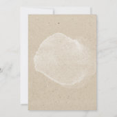 Rustieke Boho Bloemige Kraft Trouwfeest Save The Date (Achterkant)