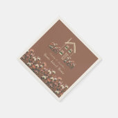 Rustieke Boho Bloemrijke Herfst Huis Verwarming Fe Servet (Hoek)