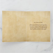 Rustieke boho bloemschikking bedankkaart (Binnen)