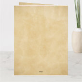 Rustieke boho bloemstuk  bedankkaart (Achterkant)