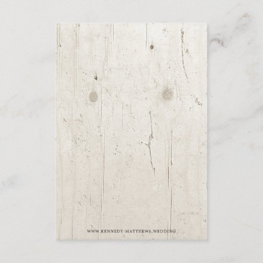 Rustieke Boho Bloemstukken met Geweien Houten Brui Informatiekaartje (Achterkant)