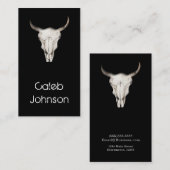 Rustieke Boho Bohemian Koe Bull Country Western Visitekaartje (Voorkant / Achterkant)