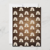 Rustieke Boho Bosdieren Mobiele Baby Shower Kaart (Achterkant)