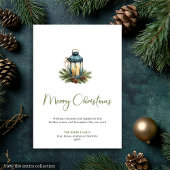 Rustieke Boho Botanische Neutrale Kerstkaart