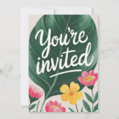 Rustieke Boho Brick Wall & String Lights Wedding I Kaart (Achterkant)