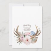 Rustieke Boho bruids douche uitnodiging (Achterkant)