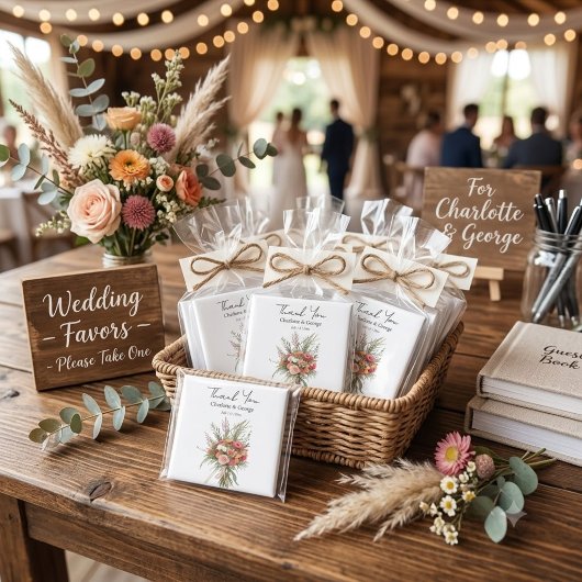 Rustieke Boho Bruidsboeket Bloem Bruidsfavoriet Magneet