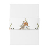  rustieke boho bruiloft buik bands uitnodigingen wikkel (Achterkant Voorbeeld)