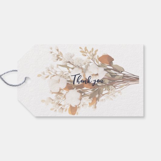 Rustieke Boho bruiloft cadeau Label Cadeaulabel (Achterkant Horizontaal)