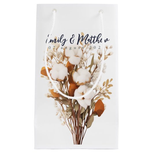 Rustieke Boho bruiloft geschenk tas Klein Cadeauzakje (Voorkant)