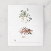 Rustieke Boho Butter Rum Rust Place Cards Plaatskaartje (Buitenkant ongevouwen)