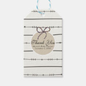 Rustieke Boho Chic Baby shower Modern Kraft Favor Cadeaulabel (Voorkant)