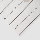 Rustieke Boho Chic Baby Shower Moderne Kraft Monog Tissuepapier (Detail)