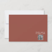 Rustieke Boho Chic Bloemige Trouw RSVP Kaarten (Achterkant)