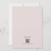 Rustieke Boho Chic Boheemse thema bruiloft uitnodi Kaart (Achterkant)