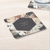 Rustieke Boho-Chic gepersonaliseerd Kartonnen Onderzetters (Schuin)