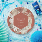 Rustieke Boho-Chic gepersonaliseerd Papieren Bordje (Feest)