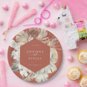 Rustieke Boho-Chic gepersonaliseerd Papieren Bordje (Feest)